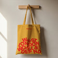 Hand printed Veri Pale tote bag